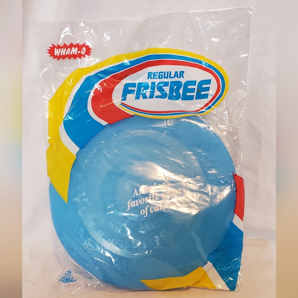 Wham-O Regular Frisbee in Blue Vintage 1977 Flying Disc Raised Letters Rare Find